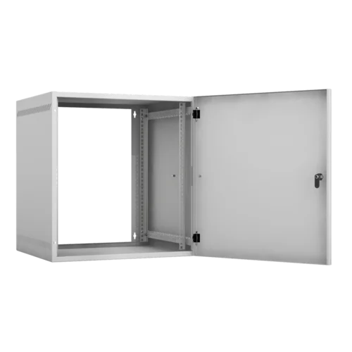 Настенный шкаф 19", 12U, металл, 540х500, серый